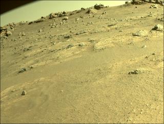 View image taken on Mars, Mars Perseverance Sol 155: Front Right Hazard Avoidance Camera (Hazcam)