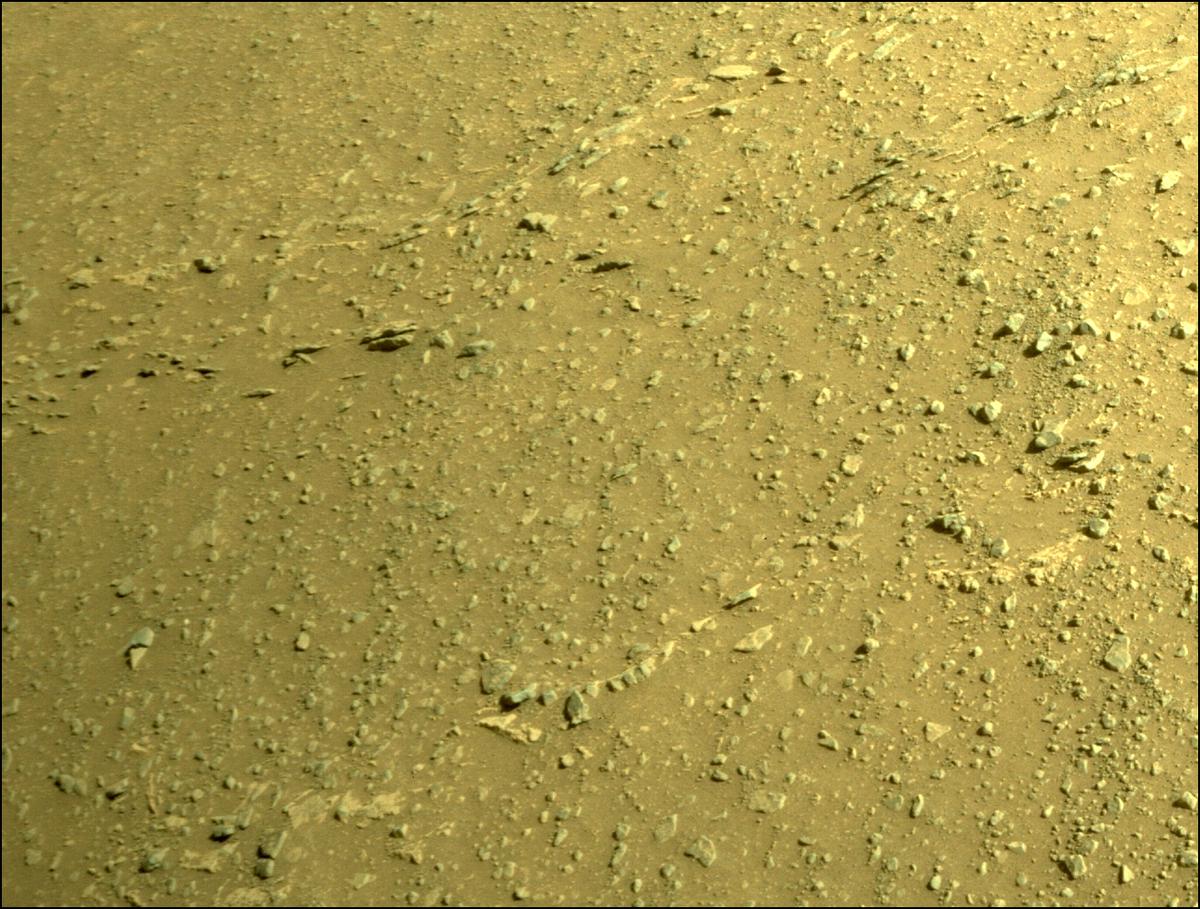 This image was taken by FRONT_HAZCAM_RIGHT_A onboard NASA's Mars rover Perseverance on Sol 155