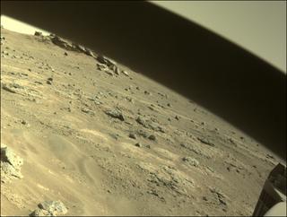 View image taken on Mars, Mars Perseverance Sol 157: Front Right Hazard Avoidance Camera (Hazcam)