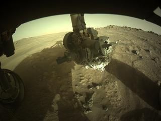 View image taken on Mars, Mars Perseverance Sol 159: Front Left Hazard Avoidance Camera (Hazcam)