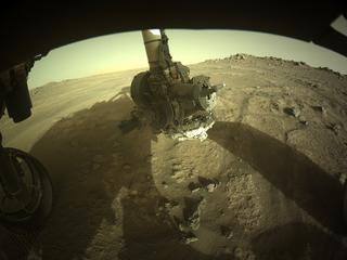 View image taken on Mars, Mars Perseverance Sol 159: Front Left Hazard Avoidance Camera (Hazcam)