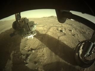 View image taken on Mars, Mars Perseverance Sol 159: Front Right Hazard Avoidance Camera (Hazcam)