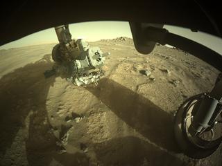 View image taken on Mars, Mars Perseverance Sol 159: Front Right Hazard Avoidance Camera (Hazcam)