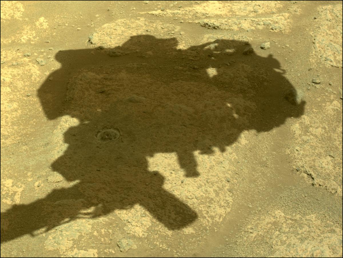 This image was taken by FRONT_HAZCAM_LEFT_A onboard NASA's Mars rover Perseverance on Sol 160