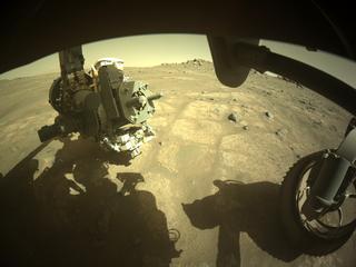 View image taken on Mars, Mars Perseverance Sol 161: Front Right Hazard Avoidance Camera (Hazcam)