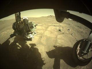 View image taken on Mars, Mars Perseverance Sol 161: Front Right Hazard Avoidance Camera (Hazcam)