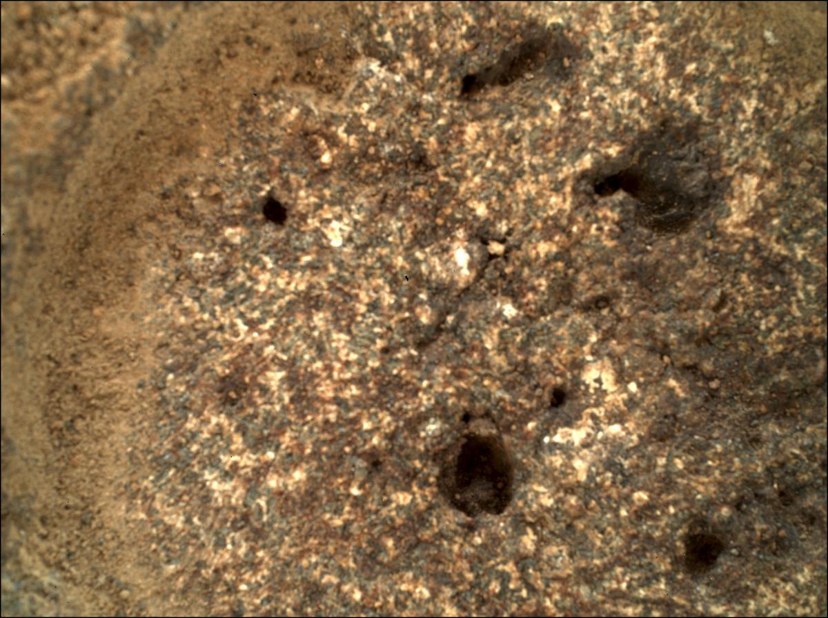This image was taken by SHERLOC_WATSON onboard NASA's Mars rover Perseverance on Sol 161