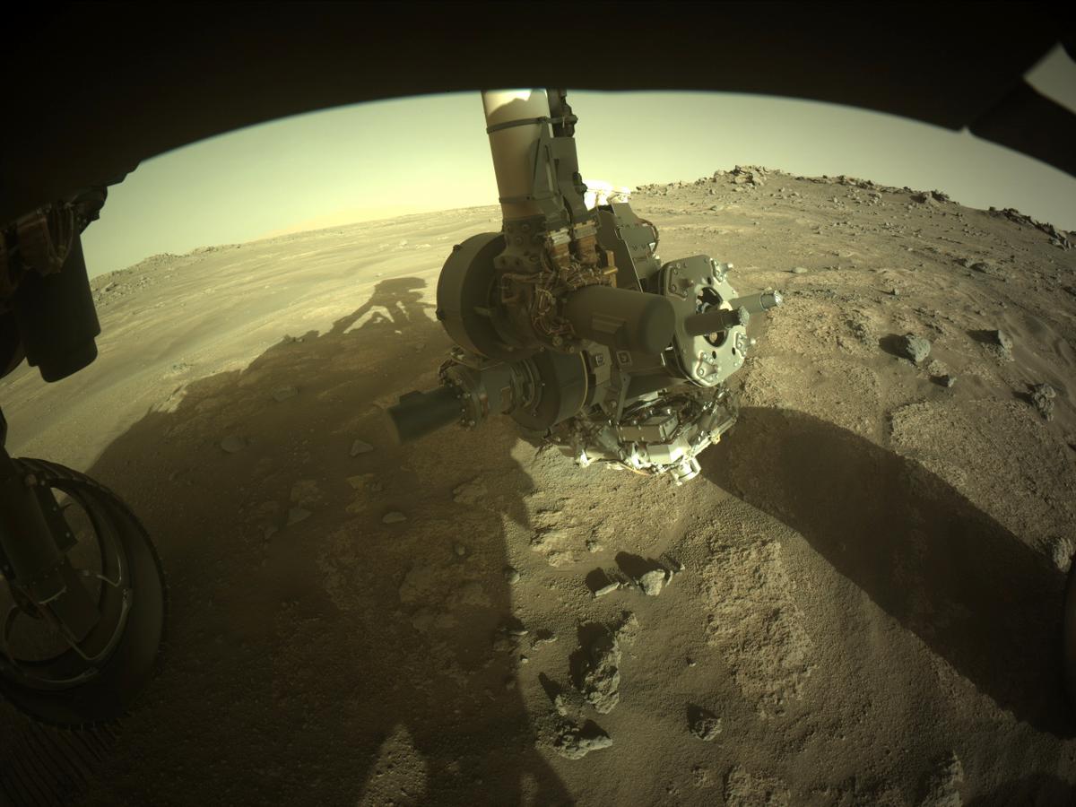 This image was taken by FRONT_HAZCAM_LEFT_A onboard NASA's Mars rover Perseverance on Sol 162