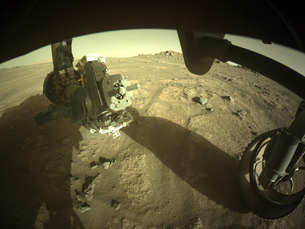 This image was taken by FRONT_HAZCAM_RIGHT_A onboard NASA's Mars rover Perseverance on Sol 162