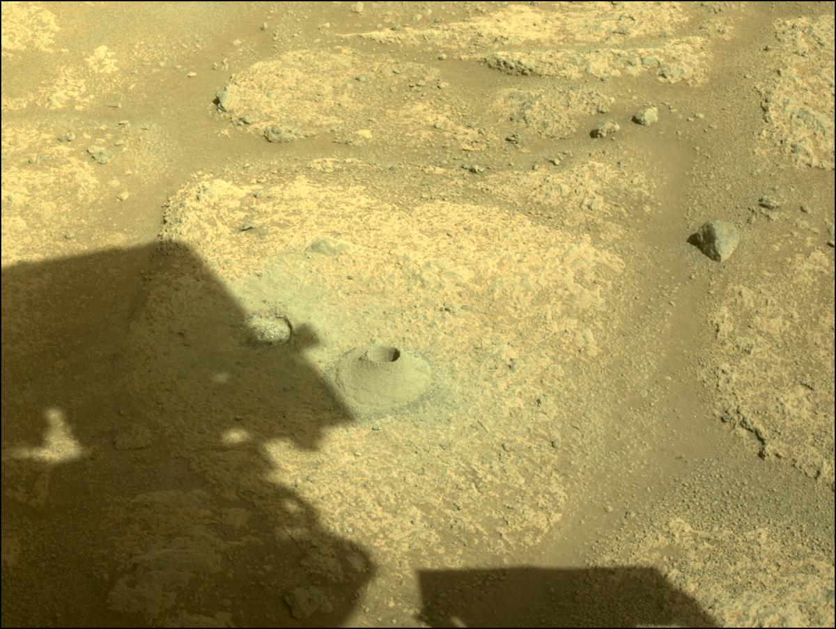 This image was taken by FRONT_HAZCAM_LEFT_A onboard NASA's Mars rover Perseverance on Sol 164