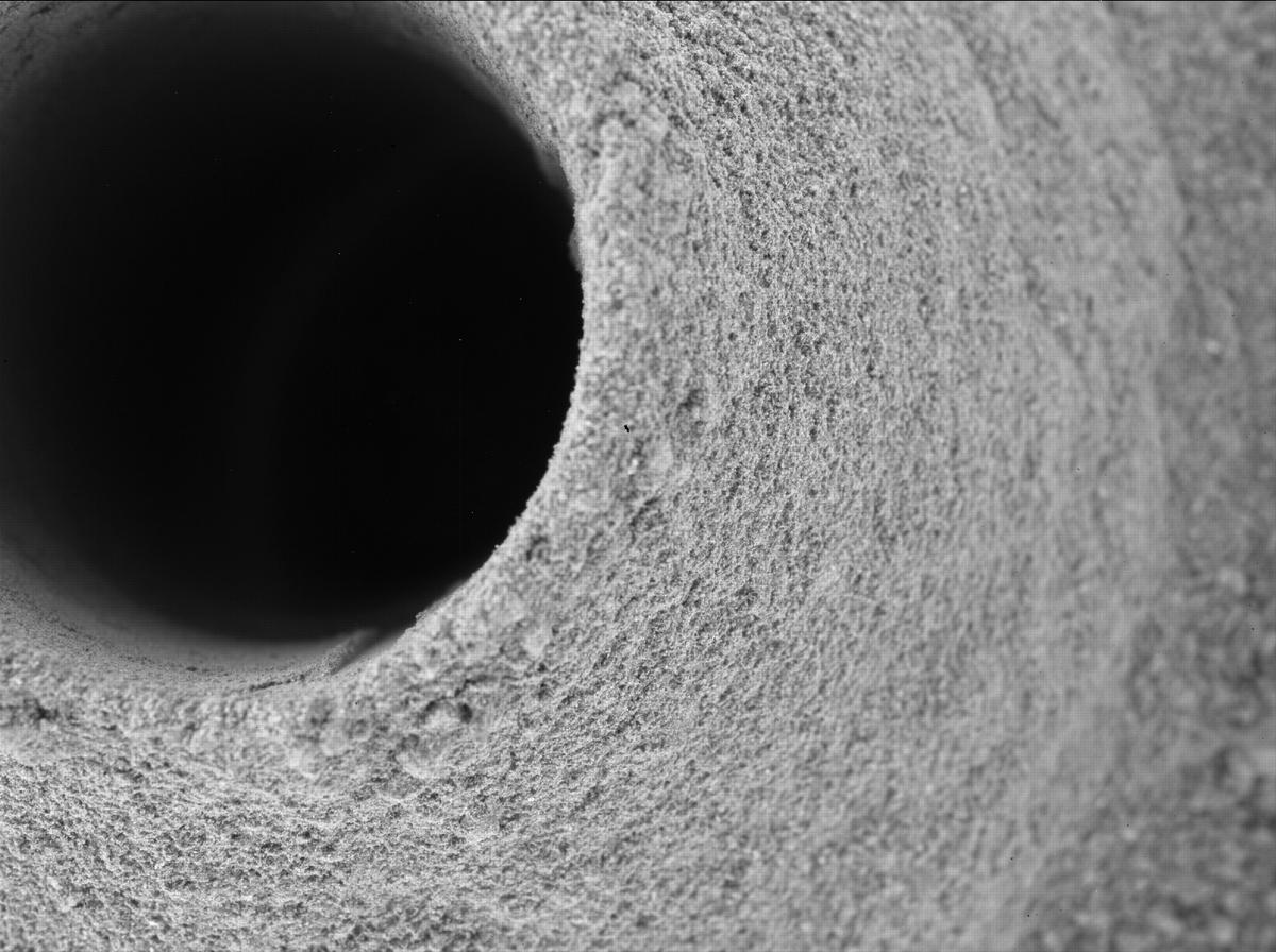 This image was taken by SHERLOC_WATSON onboard NASA's Mars rover Perseverance on Sol 165