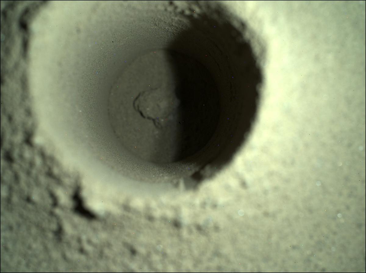 This image was taken by SHERLOC_WATSON onboard NASA's Mars rover Perseverance on Sol 165