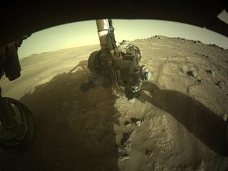 View image taken on Mars, Mars Perseverance Sol 166: Front Left Hazard Avoidance Camera (Hazcam)