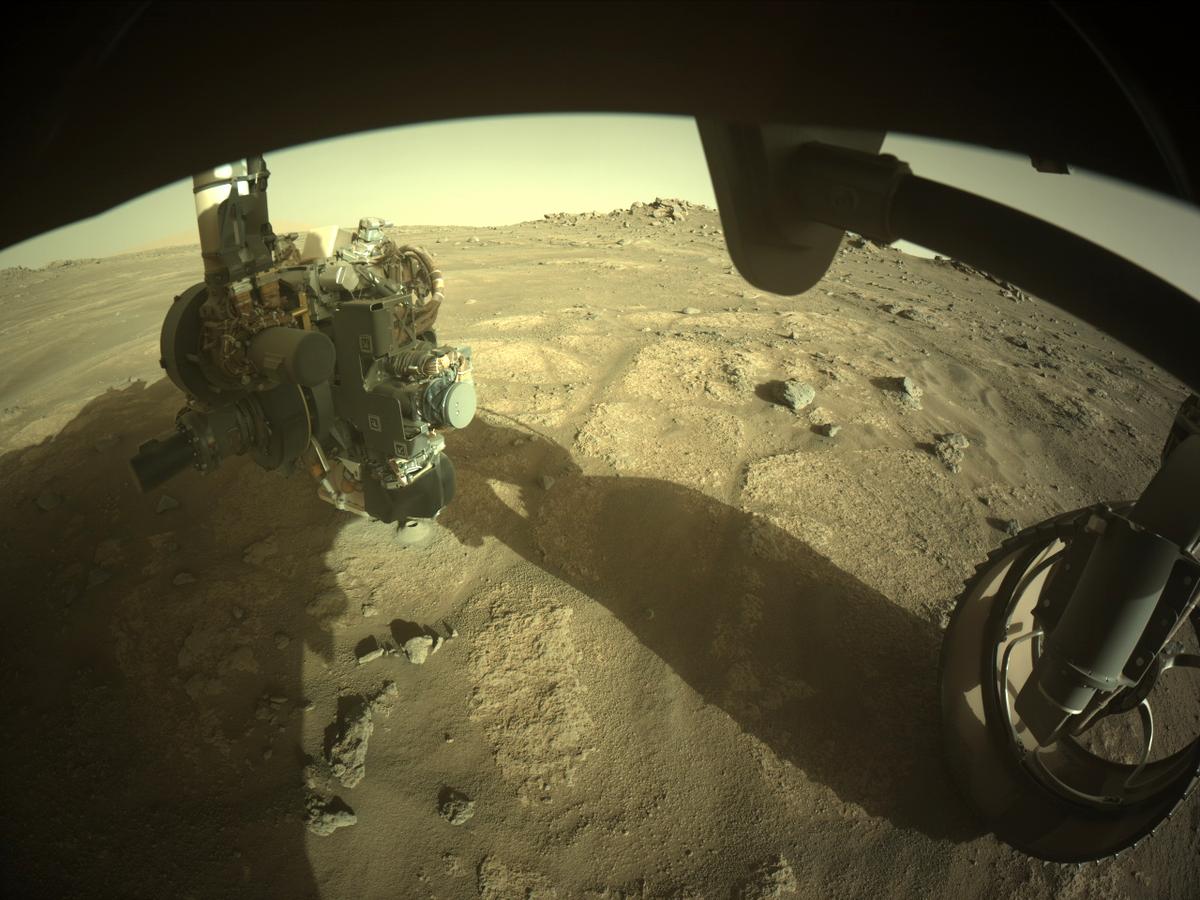 This image was taken by FRONT_HAZCAM_RIGHT_A onboard NASA's Mars rover Perseverance on Sol 166