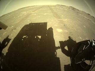 View image taken on Mars, Mars Perseverance Sol 169: Rear Right Hazard Avoidance Camera (Hazcam)