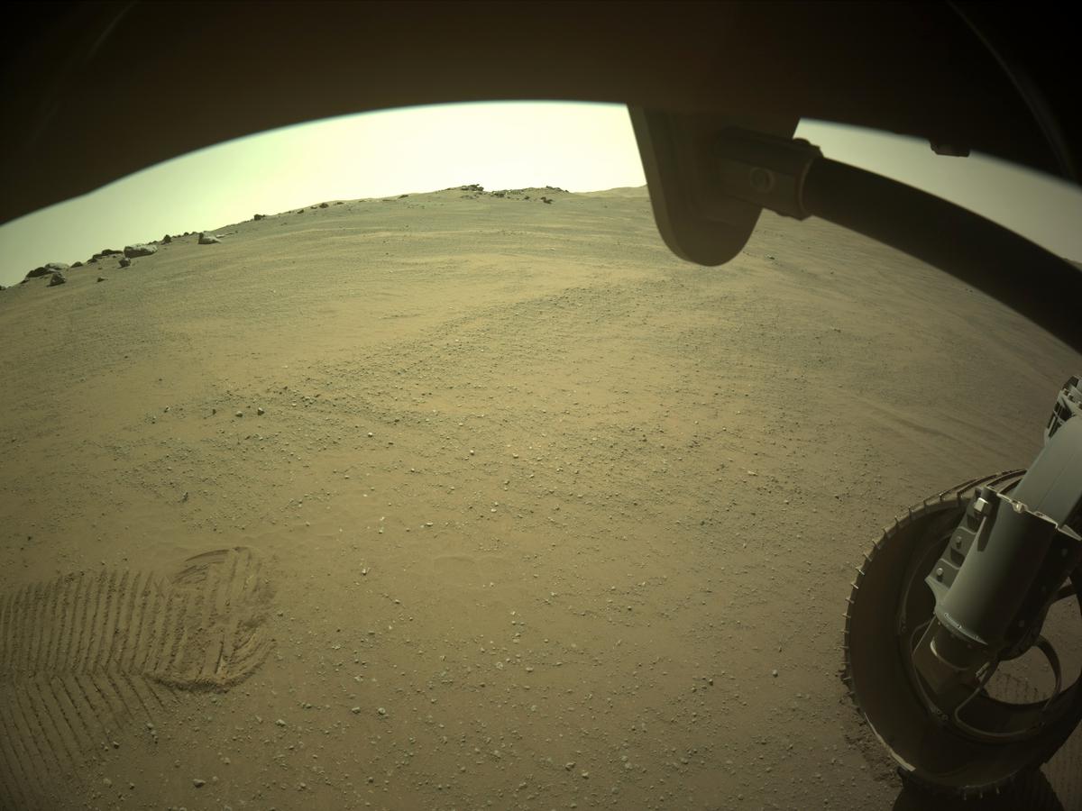 This image was taken by FRONT_HAZCAM_RIGHT_A onboard NASA's Mars rover Perseverance on Sol 170