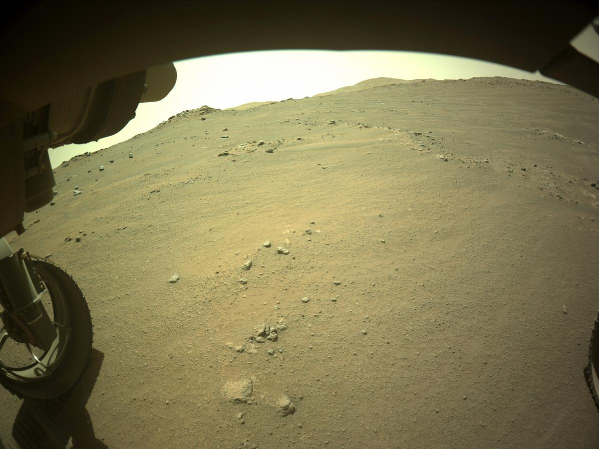 This image was taken by FRONT_HAZCAM_LEFT_A onboard NASA's Mars rover Perseverance on Sol 171