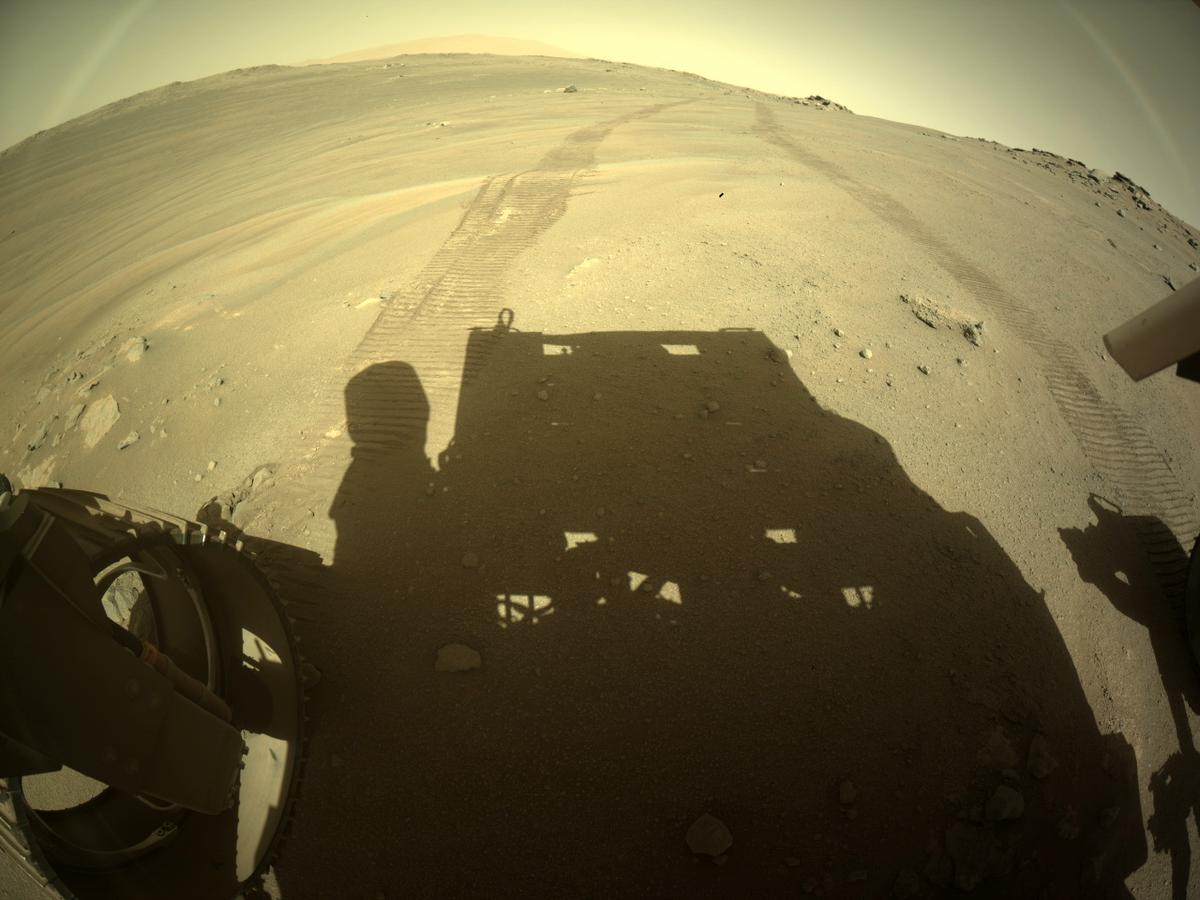 This image was taken by REAR_HAZCAM_LEFT onboard NASA's Mars rover Perseverance on Sol 171