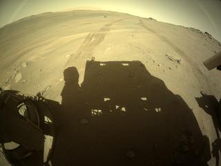 View image taken on Mars, Mars Perseverance Sol 171: Rear Left Hazard Avoidance Camera (Hazcam)