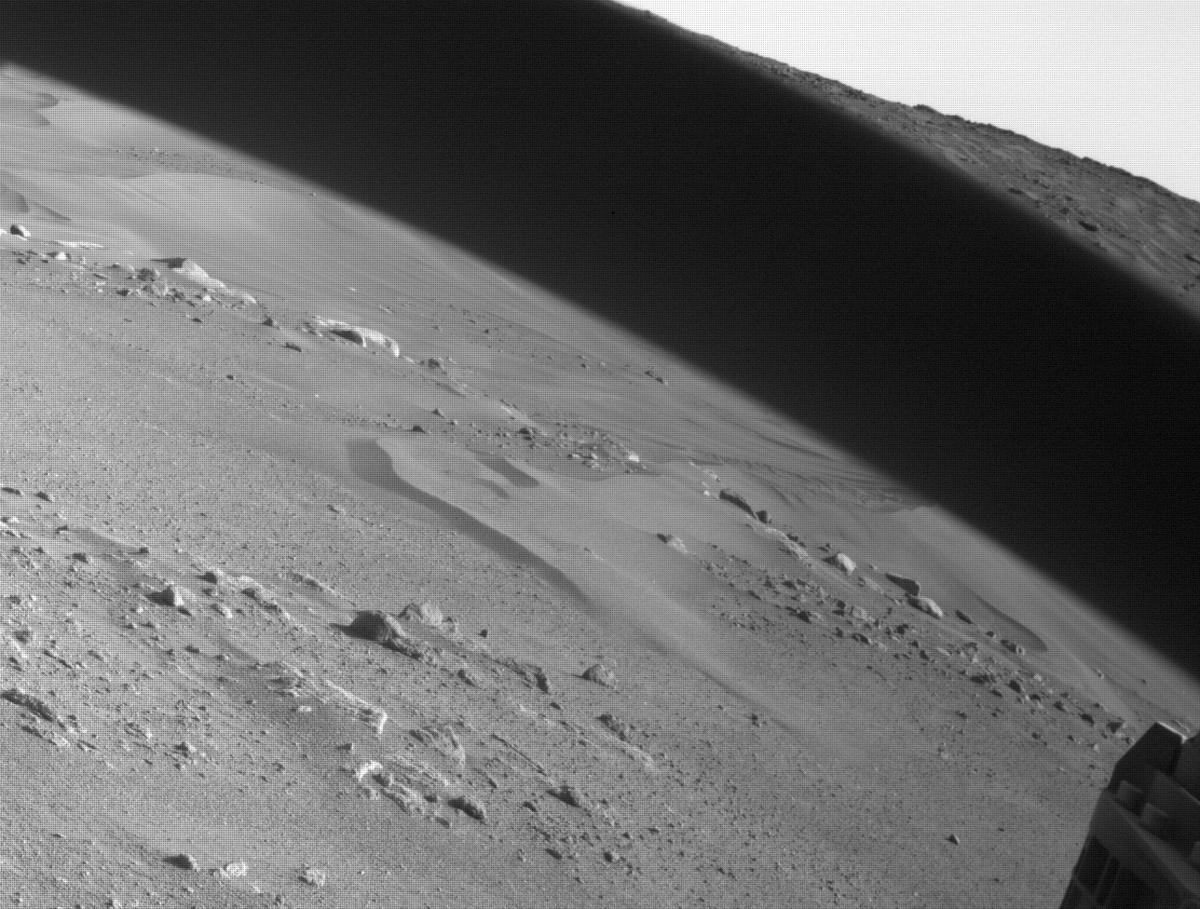 This image was taken by FRONT_HAZCAM_RIGHT_A onboard NASA's Mars rover Perseverance on Sol 173