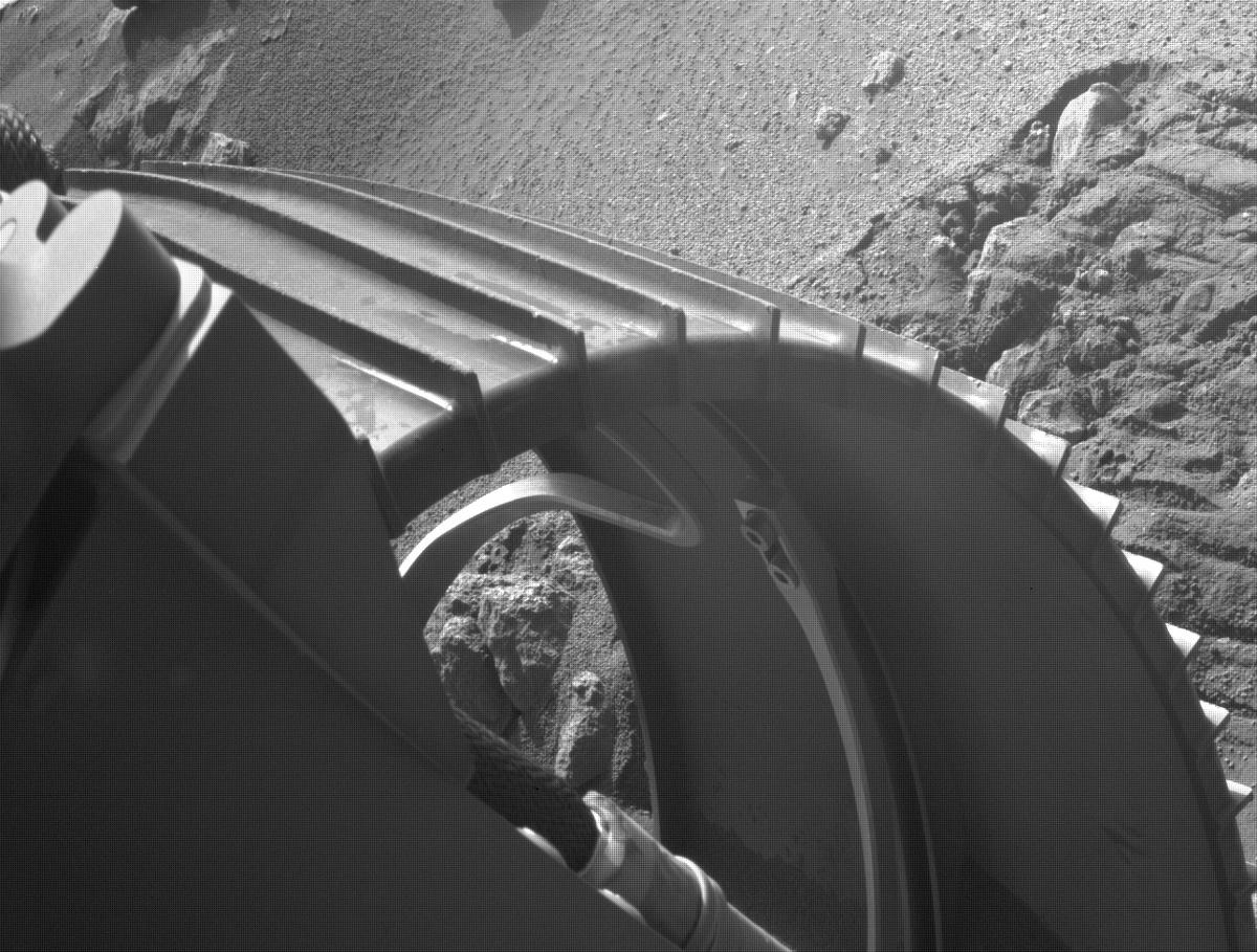 This image was taken by REAR_HAZCAM_LEFT onboard NASA's Mars rover Perseverance on Sol 173