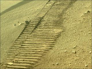 View image taken on Mars, Mars Perseverance Sol 173: Rear Left Hazard Avoidance Camera (Hazcam)