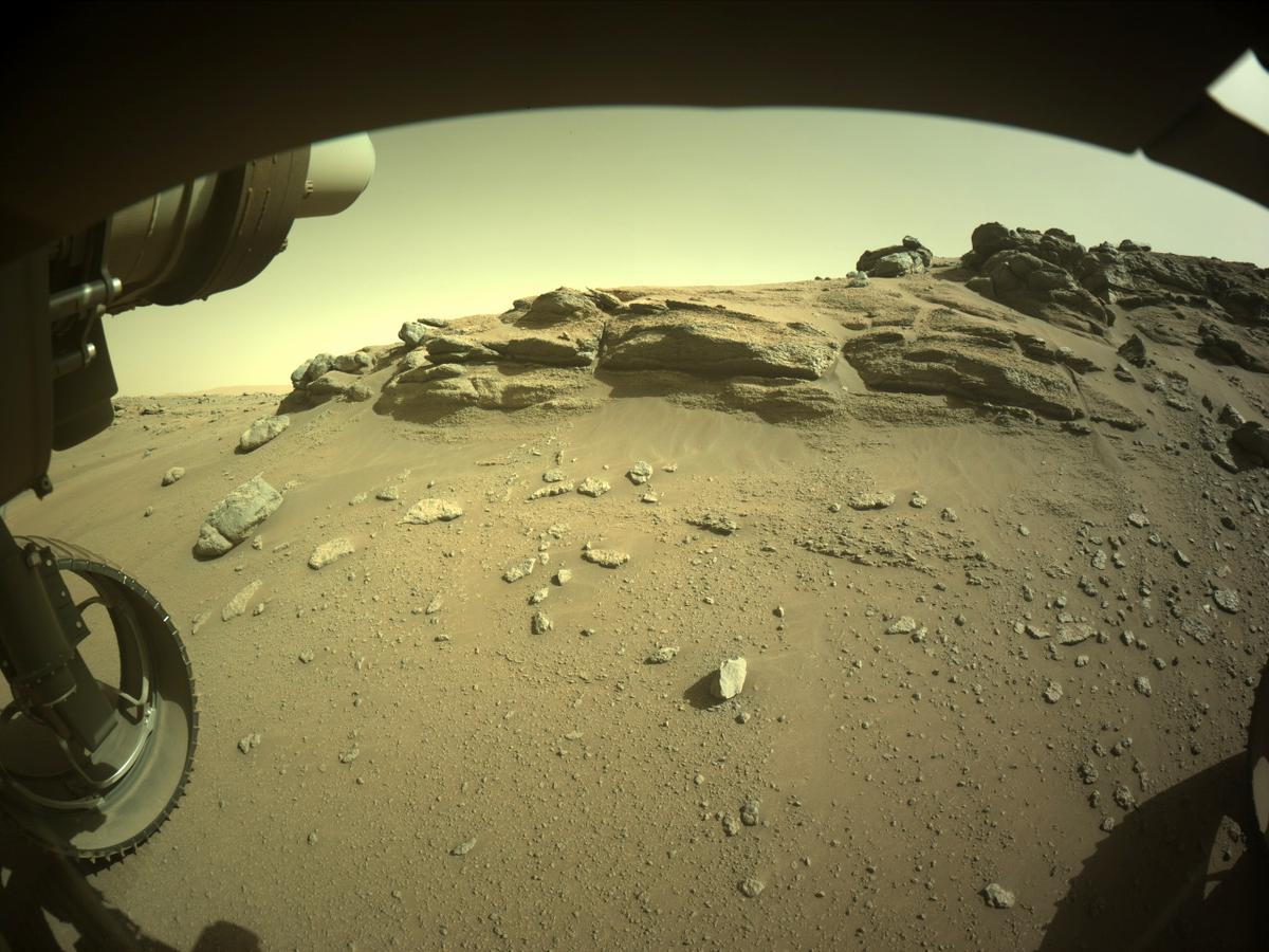 This image was taken by FRONT_HAZCAM_LEFT_A onboard NASA's Mars rover Perseverance on Sol 175