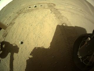 View image taken on Mars, Mars Perseverance Sol 175: Rear Right Hazard Avoidance Camera (Hazcam)