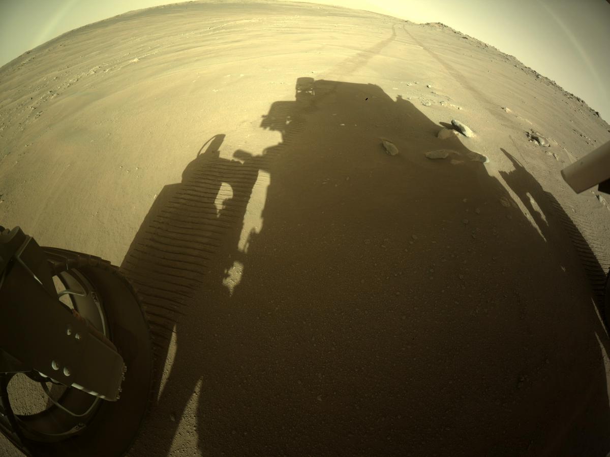 This image was taken by REAR_HAZCAM_LEFT onboard NASA's Mars rover Perseverance on Sol 177