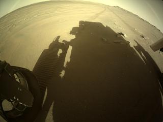 View image taken on Mars, Mars Perseverance Sol 177: Rear Left Hazard Avoidance Camera (Hazcam)