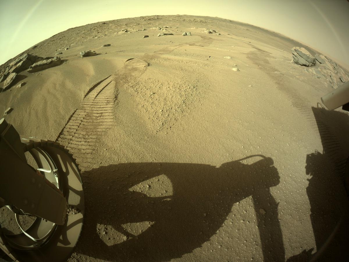 This image was taken by REAR_HAZCAM_LEFT onboard NASA's Mars rover Perseverance on Sol 178