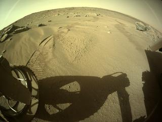 View image taken on Mars, Mars Perseverance Sol 178: Rear Left Hazard Avoidance Camera (Hazcam)