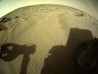 View image taken on Mars, Mars Perseverance Sol 178: Rear Right Hazard Avoidance Camera (Hazcam)