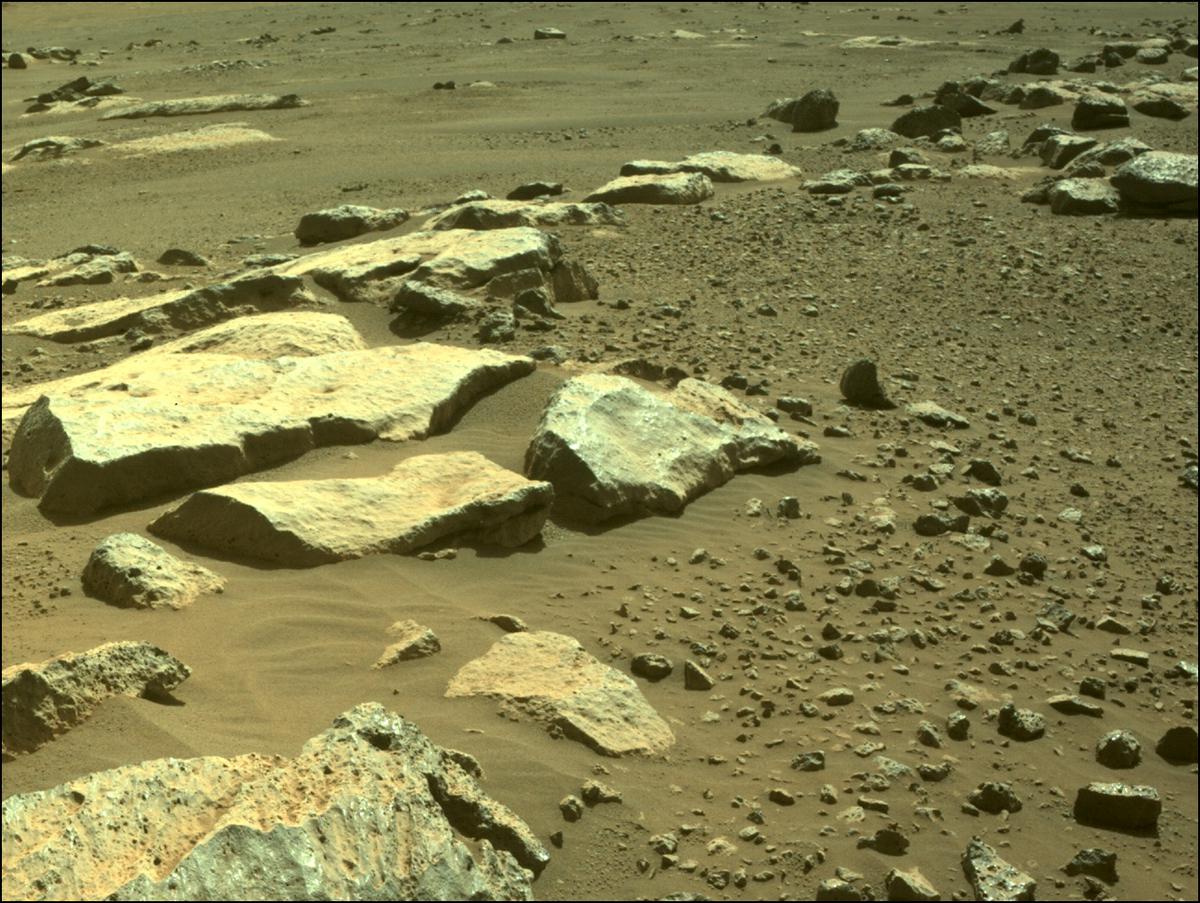 This image was taken by FRONT_HAZCAM_LEFT_A onboard NASA's Mars rover Perseverance on Sol 180