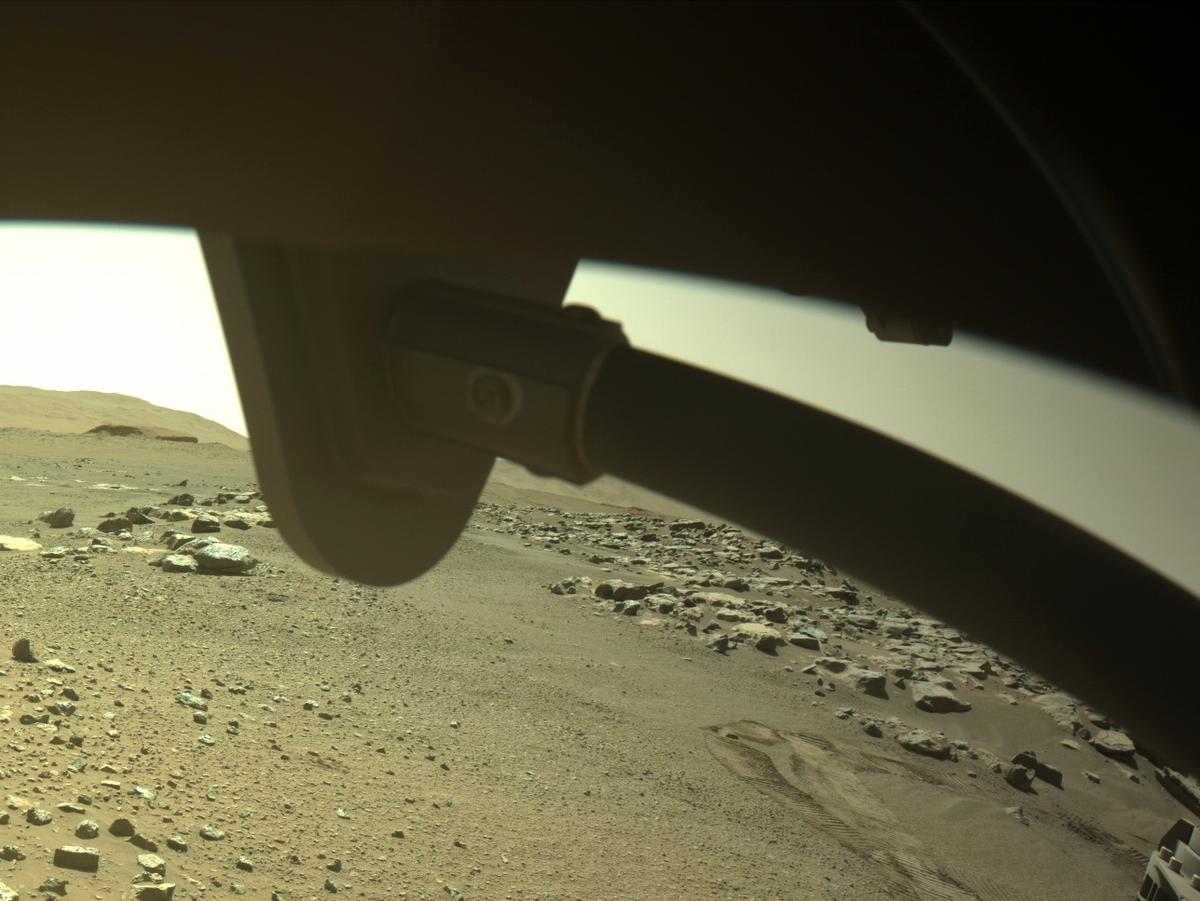 This image was taken by FRONT_HAZCAM_RIGHT_A onboard NASA's Mars rover Perseverance on Sol 180