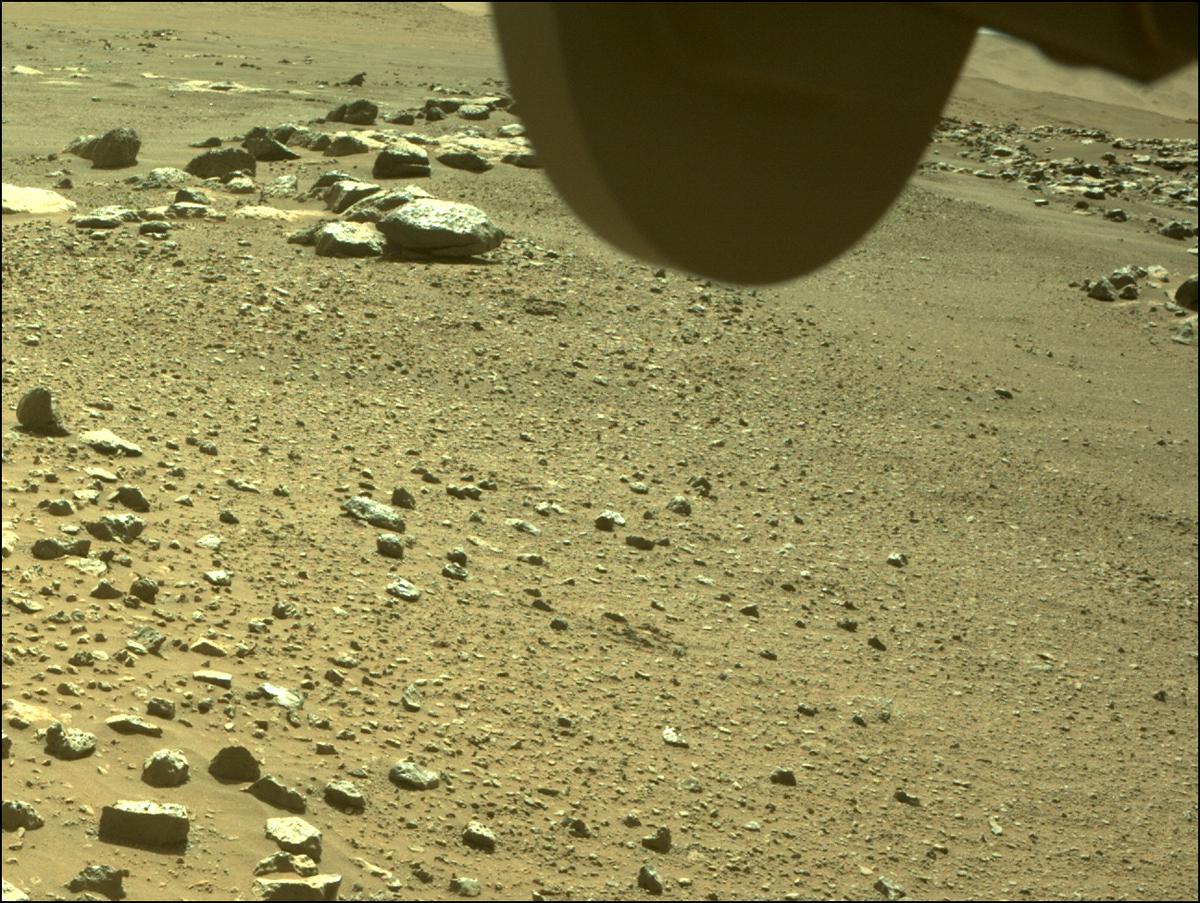 This image was taken by FRONT_HAZCAM_RIGHT_A onboard NASA's Mars rover Perseverance on Sol 180