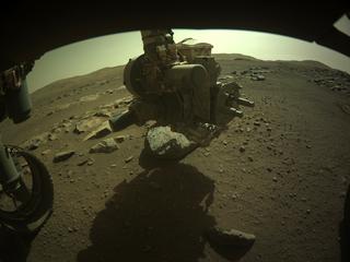 View image taken on Mars, Mars Perseverance Sol 182: Front Left Hazard Avoidance Camera (Hazcam)
