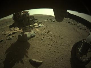 View image taken on Mars, Mars Perseverance Sol 182: Front Right Hazard Avoidance Camera (Hazcam)