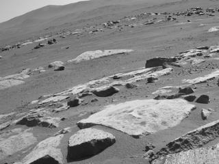 View image taken on Mars, Mars Perseverance Sol 185: Front Left Hazard Avoidance Camera (Hazcam)