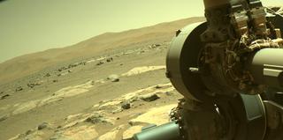 View image taken on Mars, Mars Perseverance Sol 185: Front Left Hazard Avoidance Camera (Hazcam)