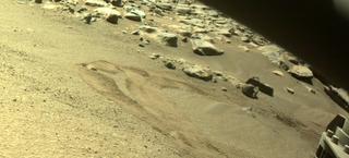 View image taken on Mars, Mars Perseverance Sol 185: Front Right Hazard Avoidance Camera (Hazcam)