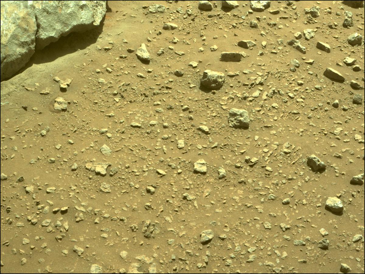 This image was taken by FRONT_HAZCAM_RIGHT_A onboard NASA's Mars rover Perseverance on Sol 185
