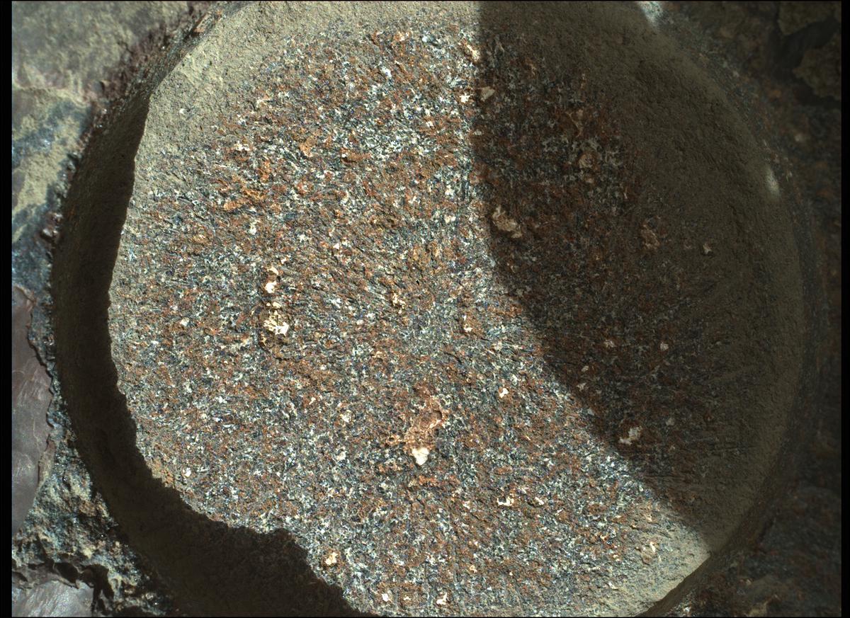This image was taken by SHERLOC_WATSON onboard NASA's Mars rover Perseverance on Sol 185
