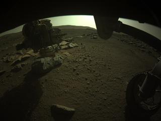 View image taken on Mars, Mars Perseverance Sol 186: Front Right Hazard Avoidance Camera (Hazcam)