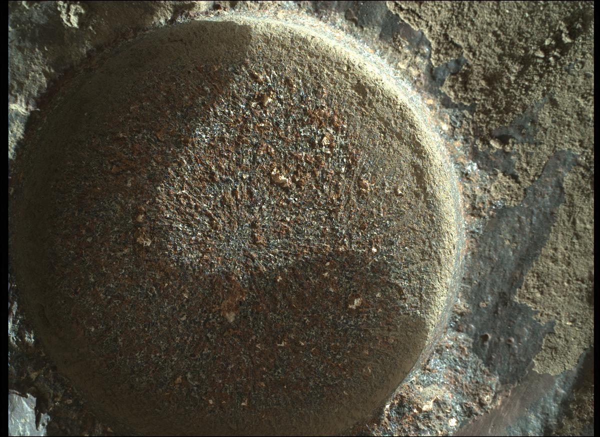 This image was taken by SHERLOC_WATSON onboard NASA's Mars rover Perseverance on Sol 186
