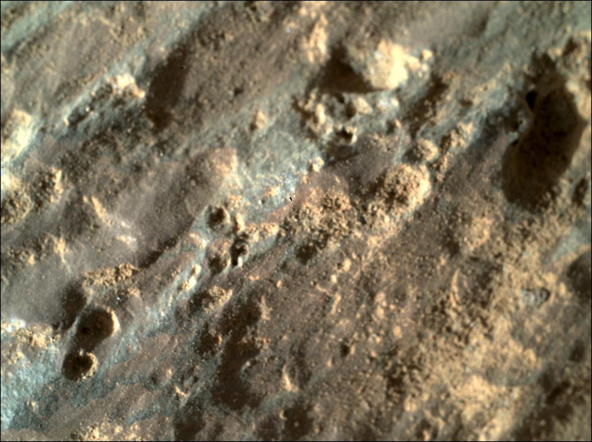 This image was taken by SHERLOC_WATSON onboard NASA's Mars rover Perseverance on Sol 188