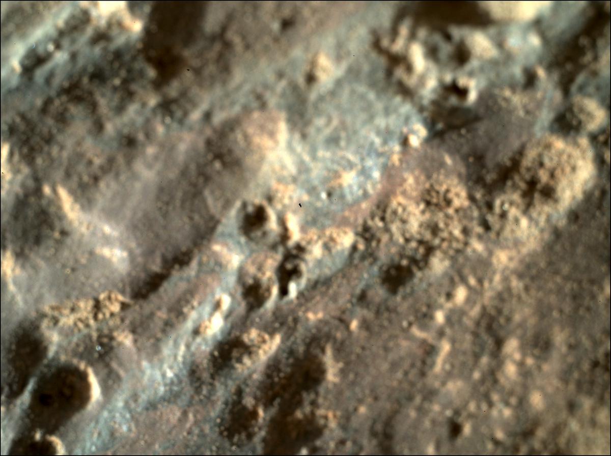 This image was taken by SHERLOC_WATSON onboard NASA's Mars rover Perseverance on Sol 188