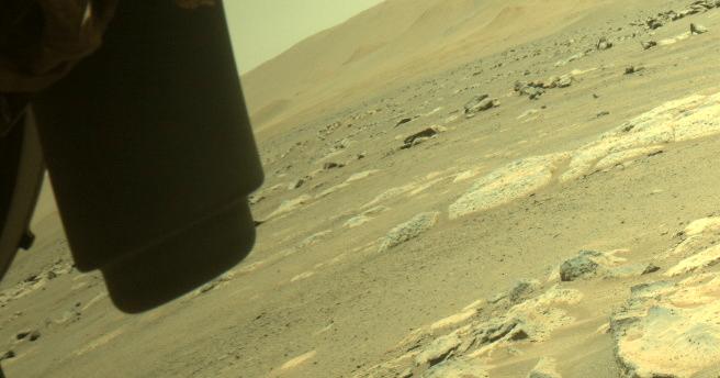 This image was taken by FRONT_HAZCAM_LEFT_A onboard NASA's Mars rover Perseverance on Sol 190