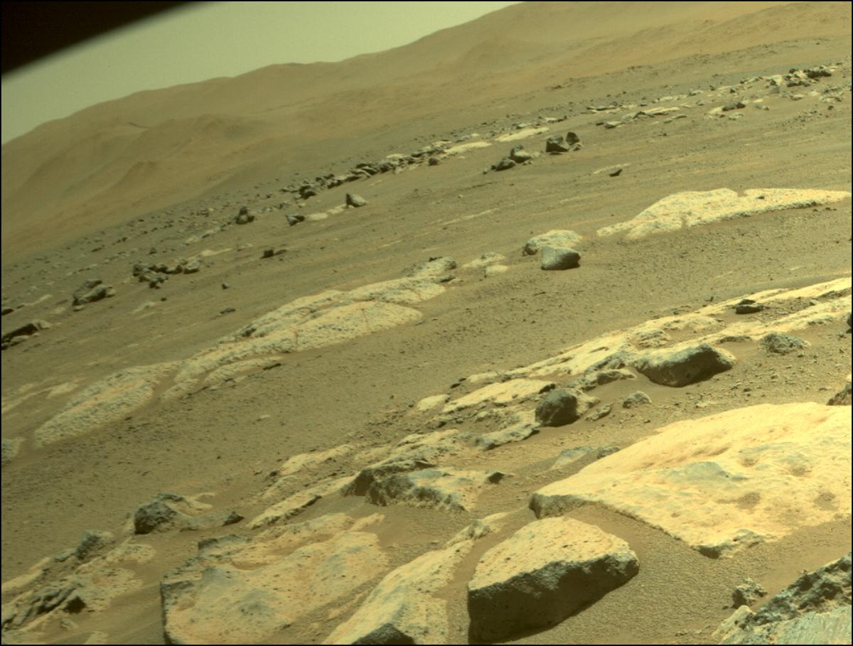 This image was taken by FRONT_HAZCAM_RIGHT_A onboard NASA's Mars rover Perseverance on Sol 190