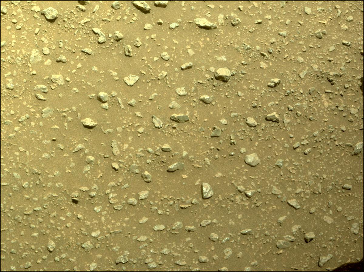 This image was taken by FRONT_HAZCAM_RIGHT_A onboard NASA's Mars rover Perseverance on Sol 190
